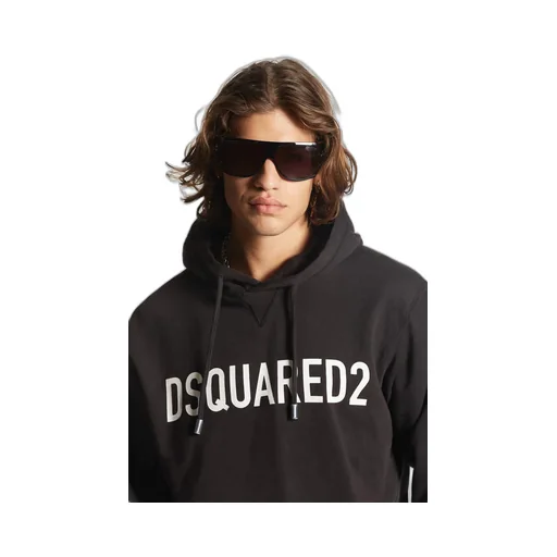 Dsquared2 Logo Printed Drawstring Hoodie