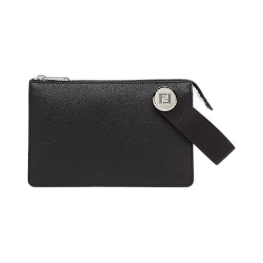 Black Leather Pochette