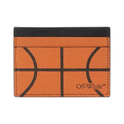 Off-White Basketball Logo Printed Cardholder