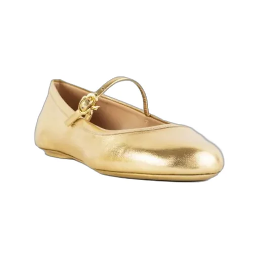 Gianvito Rossi Carla Round Toe Ballerina Shoes