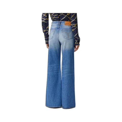 Versace Medusa 95 Logo-Engraved Mid-Rise Flared Jeans