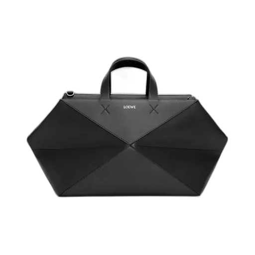 Puzzle Fold Duffle In Shiny Calfskin