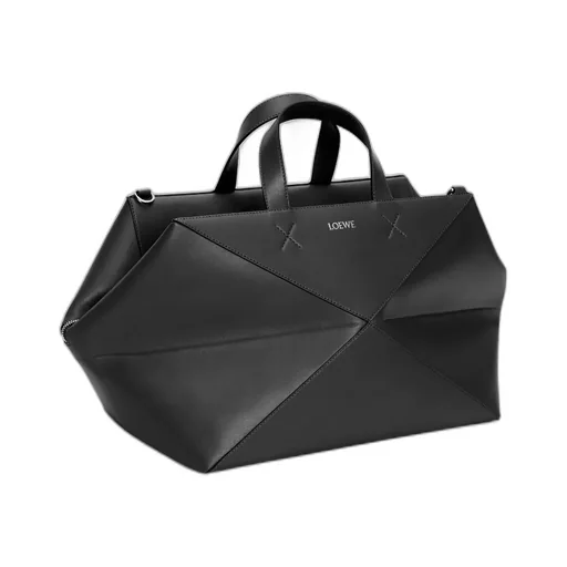 Puzzle Fold Duffle In Shiny Calfskin