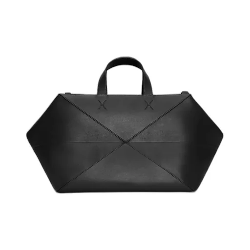Puzzle Fold Duffle In Shiny Calfskin