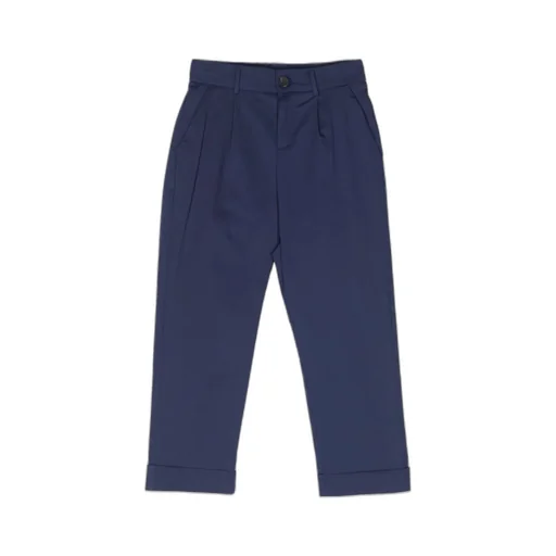 Fendi Kids Logo Patch Straight Leg Trousers