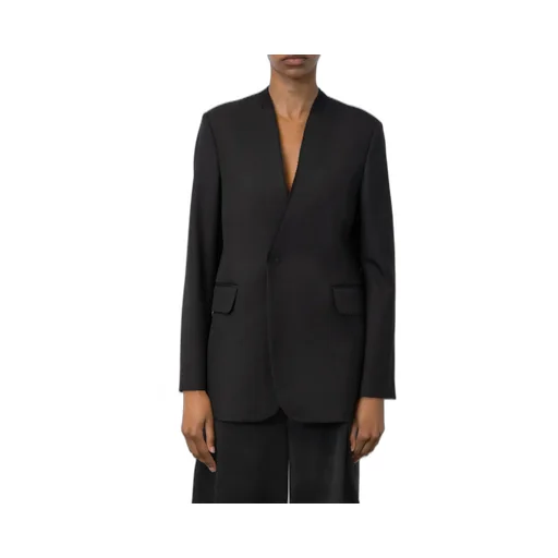 Collarless Suit Coat