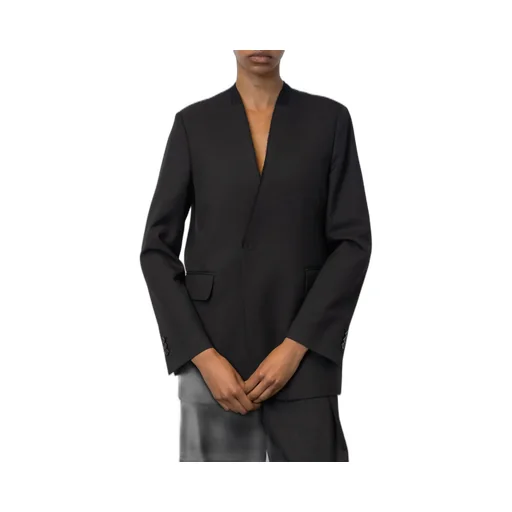 Collarless Suit Coat