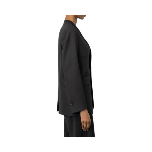 Collarless Suit Coat