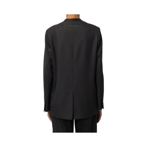 Collarless Suit Coat