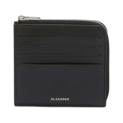 Jil Sander Logo Embossed Zipped Wallet
