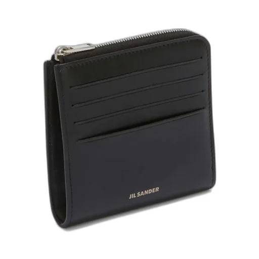 Jil Sander Logo Embossed Zipped Wallet
