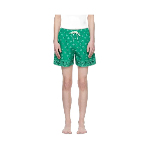 Palm Angels Paisley-Printed Drawstring Swim Shorts
