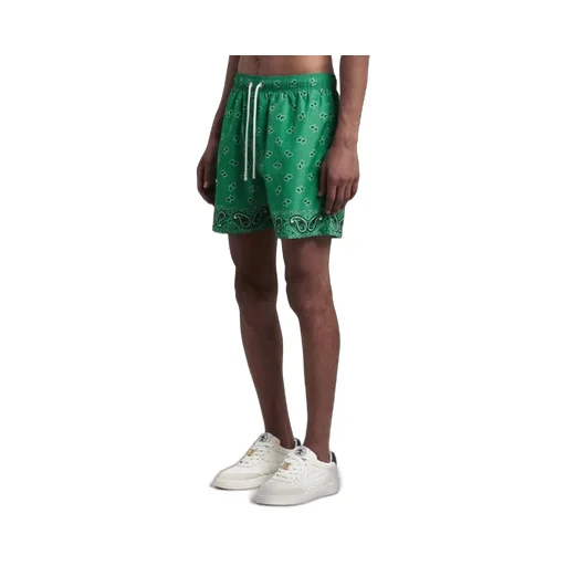 Palm Angels Paisley-Printed Drawstring Swim Shorts