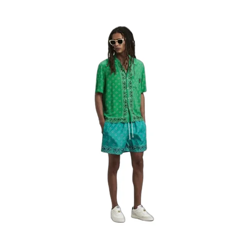 Palm Angels Paisley Printed Short-Sleeved Shirt