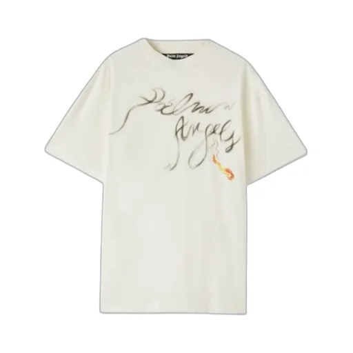 Palm Angels Logo Printed Crewneck T-Shirt