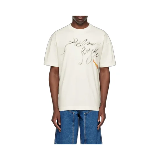 Palm Angels Logo Printed Crewneck T-Shirt