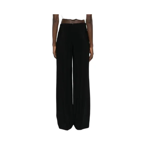 Stella Mccartney Broderie-Anglaise Wide-Leg Tailored Trousers