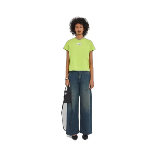 Mm6 Maison Margiela Number-Motif Crewneck T-Shirt