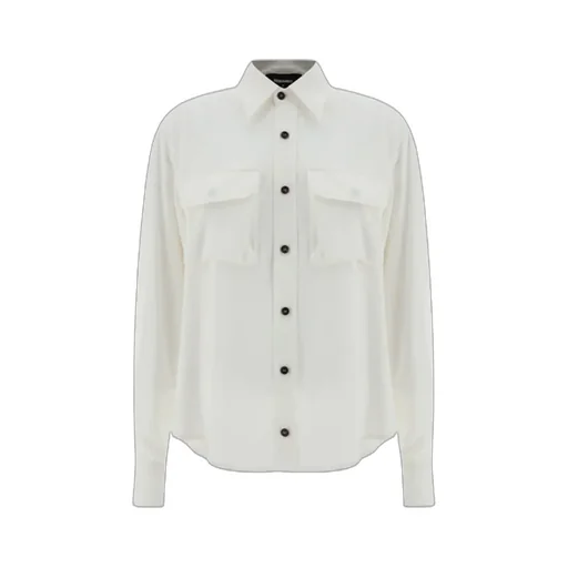 Dsquared2 Buttoned Curved Hem Shirt