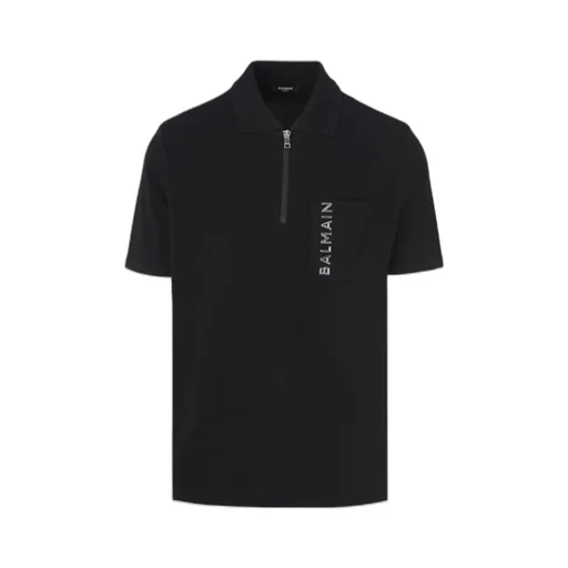 Oversize Half-Zipped Polo Shirt