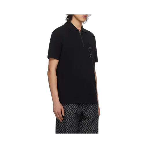 Oversize Half-Zipped Polo Shirt