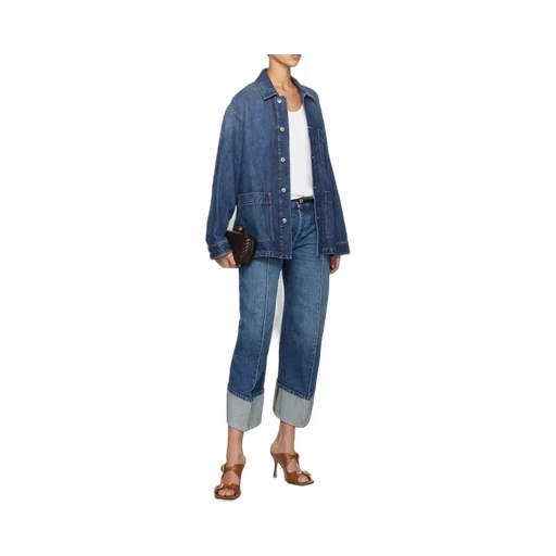 Single-Breasted Denim Jacket