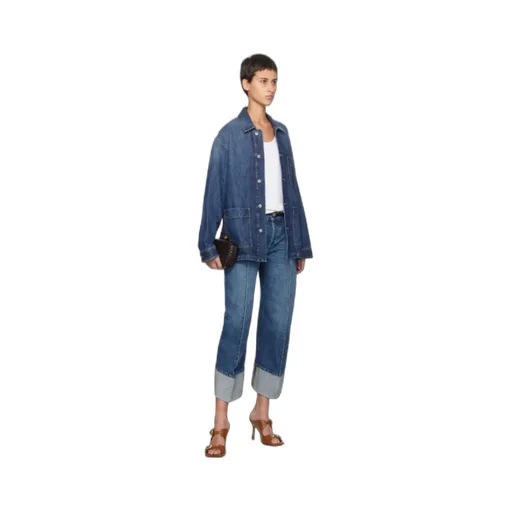 Single-Breasted Denim Jacket