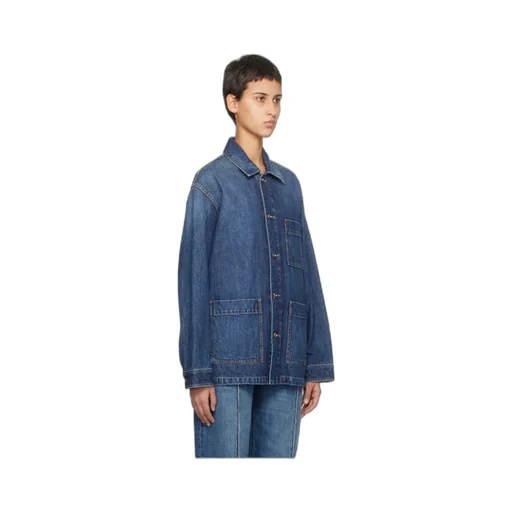 Single-Breasted Denim Jacket