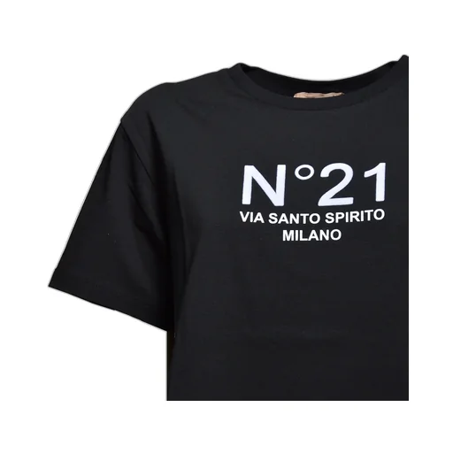 N21 Flocked Logo Crewneck T-Shirt