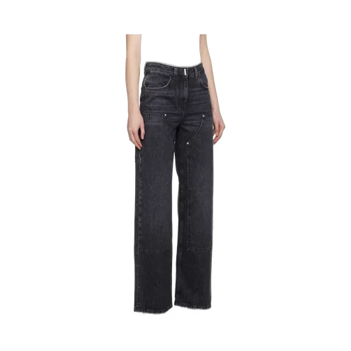 Oversized Jeans In Denim With Patches