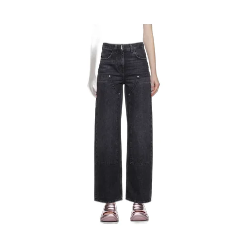 Oversized Jeans In Denim With Patches