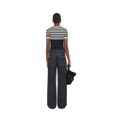 Oversized Jeans In Denim With Patches