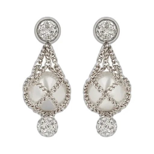 Givenchy Pearling Chain Detailed Earrings
