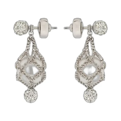 Givenchy Pearling Chain Detailed Earrings