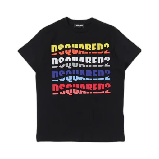 Dsquared2 Kids Logo Printed Crewneck T-Shirt