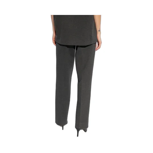 Pleated Straight-Leg Trousers