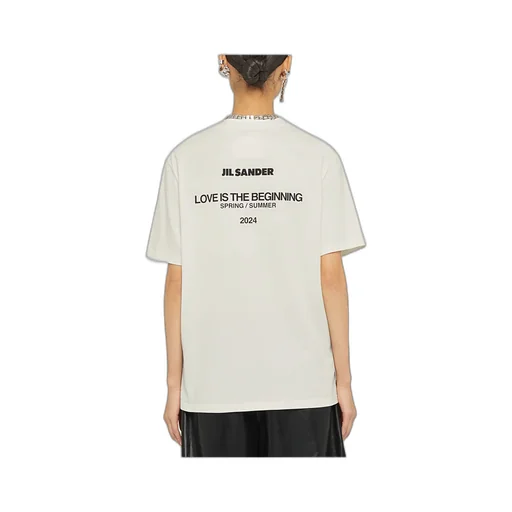 Jil Sander Logo Printed Crewneck T-Shirt