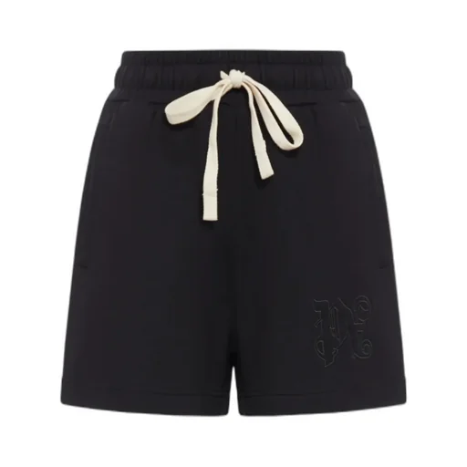 Palm Angels Monogram Embroidered Drawstring Sweatshorts
