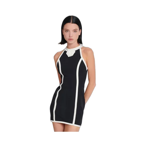 Balmain Rose Detail Dress