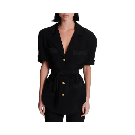Balmain Crepe Safari Shirt