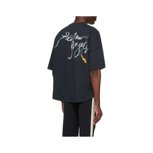 Palm Angels Logo Plaque Crewneck T-Shirt
