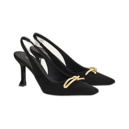 Asymmetrical Bow Knot High Heels