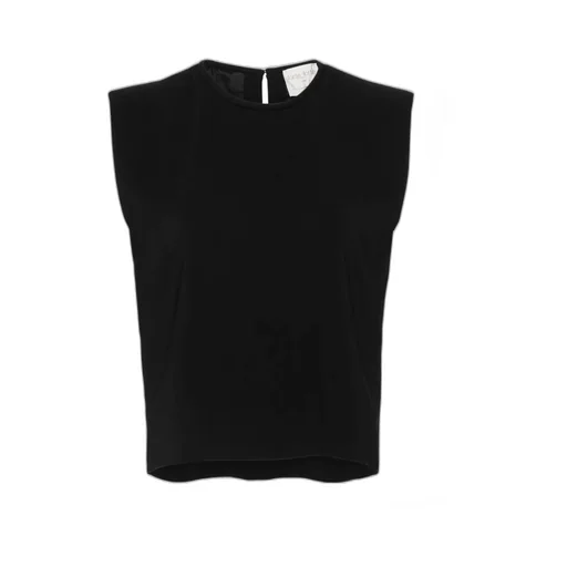 Crepe Cropped Blouse
