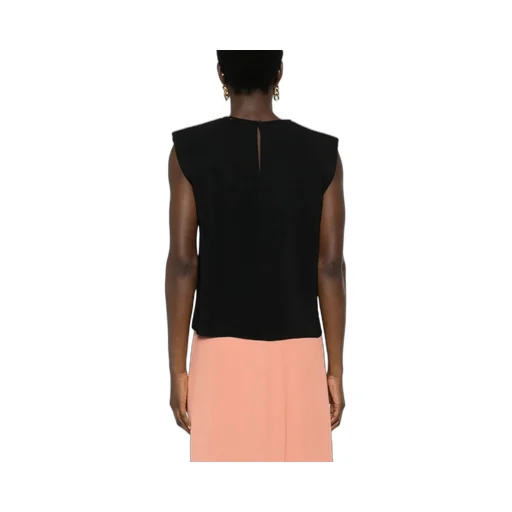 Crepe Cropped Blouse