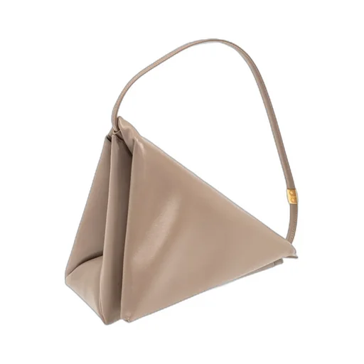 Marni Prisma Logo Embossed Shoulder Bag