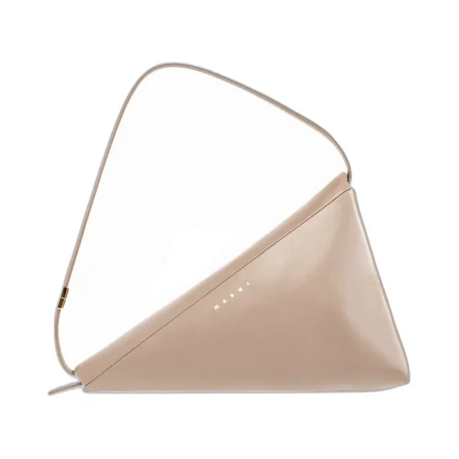 Marni Prisma Logo Embossed Shoulder Bag