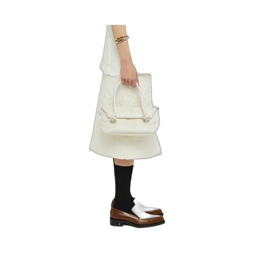 Jil Sander Small Knot-Detailed Embossed Shoulder Bag