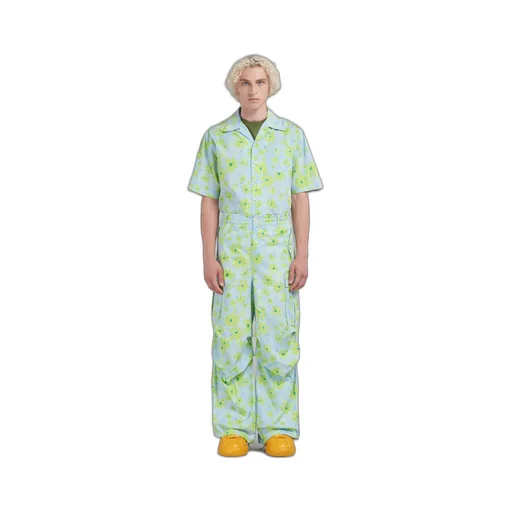Marni Floral Printed Relaxed Fit Cargo Trousers