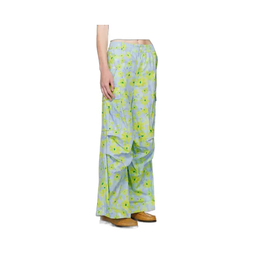 Marni Floral Printed Relaxed Fit Cargo Trousers