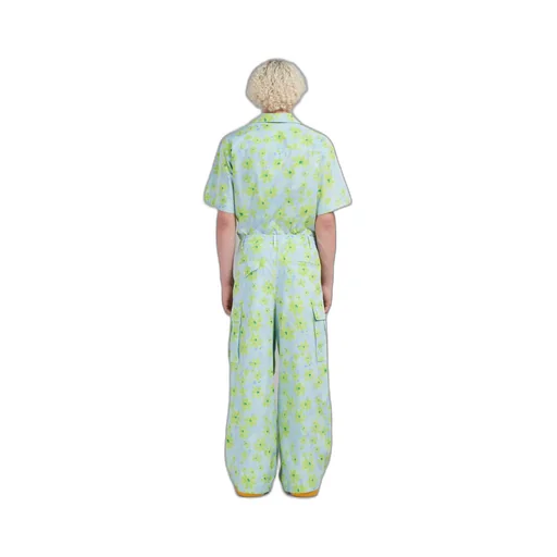 Marni Floral Printed Relaxed Fit Cargo Trousers